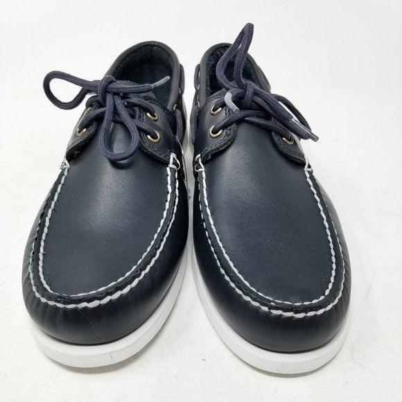 Timberland Cedar Bay Navy Blue White Boat Shoe - Picture 4 of 8